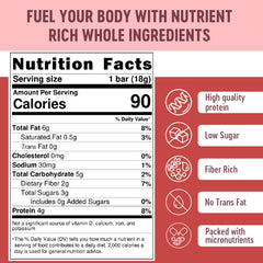 Mammoth Bar Goji Berry Trail Mix Mini Bar closeup reveals a nutty, chewy texture for a satisfying snack