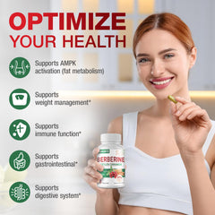 Berberine 1500mg with Cinnamon label on bottle