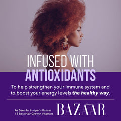 Lifestyle image showing vitamins for hair and nails