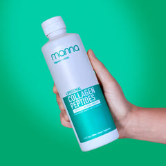 Bottle of Manna Vitamins Evolved Liposomal Collagen Peptides Liquid, 16oz, grass-fed Type I & III