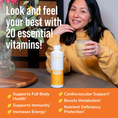 Immune support benefits depicted for the multivitamin