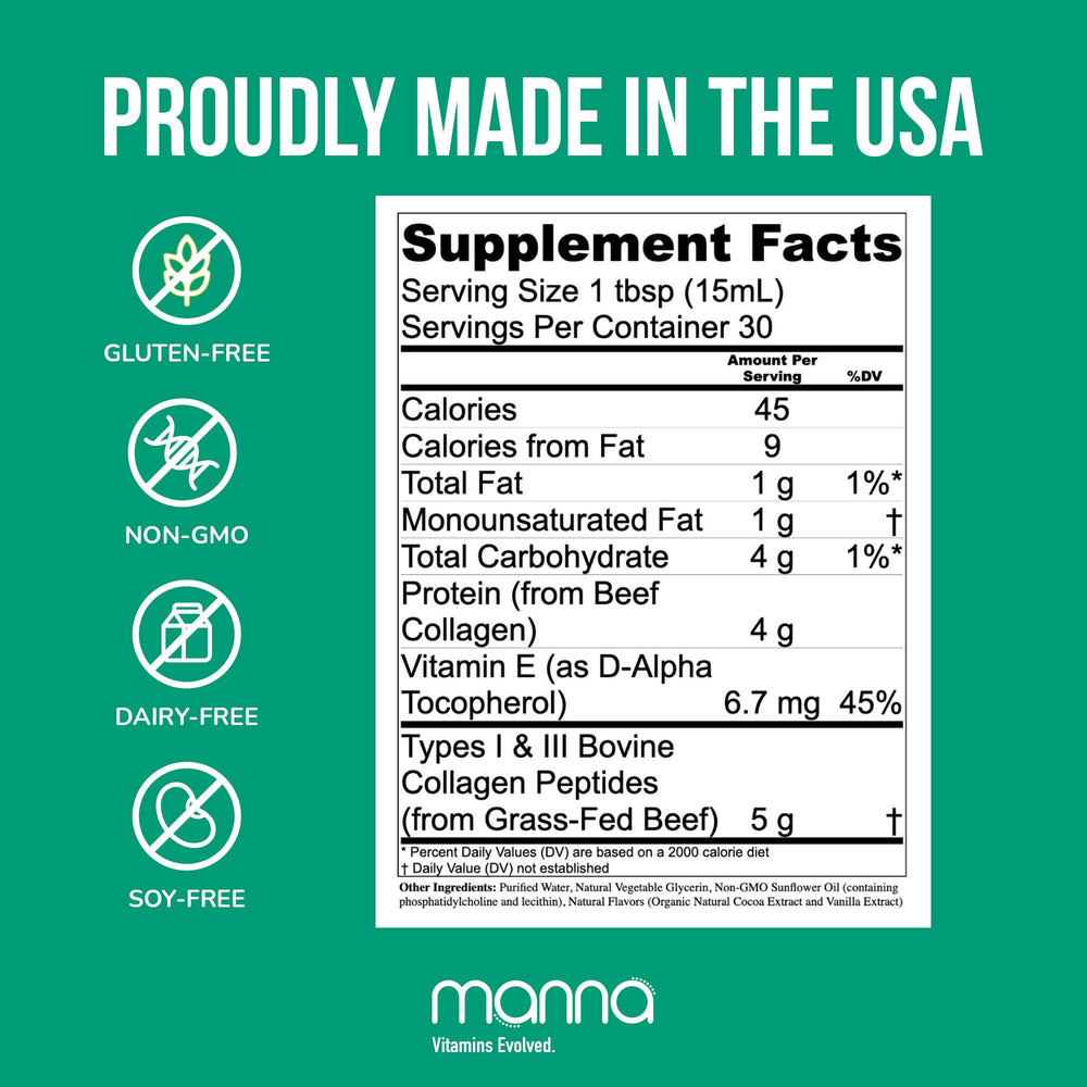 Close-up of collagen label highlighting 5000mg per serving