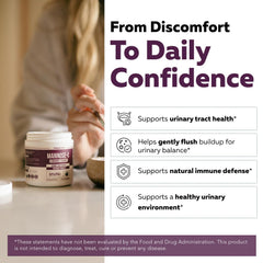 Product image highlighting urinary health for women