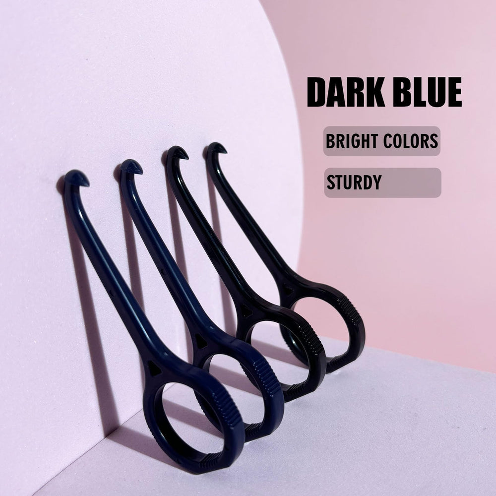 Close-up of the enlarged hook cap on the aligner remover tool