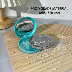 Nickel-plated magnets on Maoerdental aligner case lid