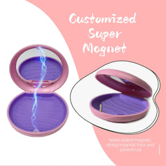 Portable aligner case with built-in mirror