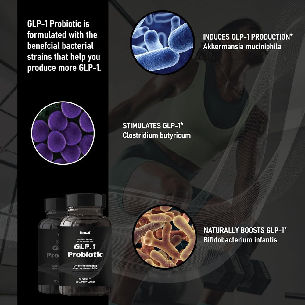 MAPUG GLP-1 Probiotic capsules closeup highlighting multi-strain formula