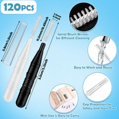 Braces cleaning kit with interdental brushes and flossers