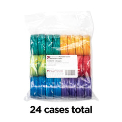 Close-up of labels on marble retainer case