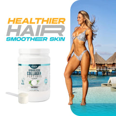 Back label showing nutrition facts for Hydrolized Collagen Unflavored