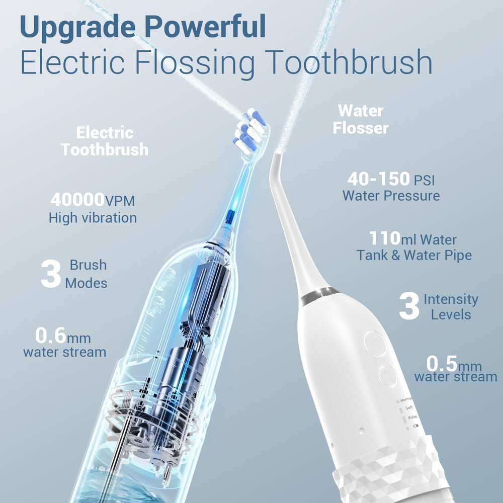 Three brushing modes and three flossing pressures