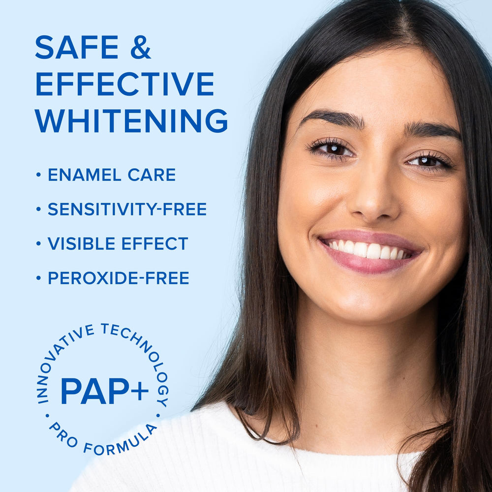 Open blister pack of Maree whitening strips