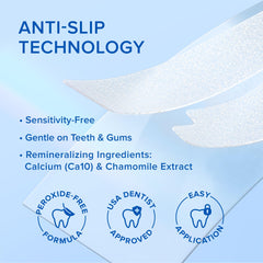 Natural ingredients graphic showing calcium and chamomile