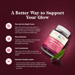 Marine collagen and biotin gummies bottle close-up