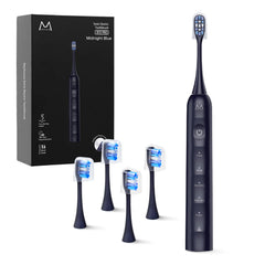 Close up of Marlincare B10PRO Midnight Blue toothbrush handle