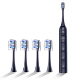Front view of Marlincare Midnight Blue Sonic Electric Toothbrush