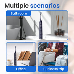 Chart showing four brushing modes: Clean, White, Sensitive, Gum Care