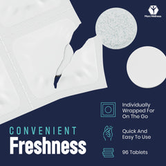 Easy-to-use cleaning tablet dissolving in water