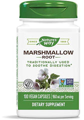 Front view of Nature's Way Marshmallow Root 480 mg bottle - pack of 2