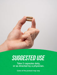 Ingredient list and nutrition facts for Marshmallow Root Capsules