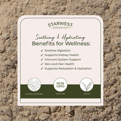 Front of Starwest Botanicals Marshmallow Root Powder packaging