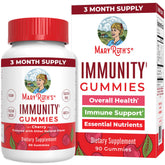 MaryRuth's 5-1 Immunity Gummies Elderberry Cherry flavor bottle 90 count