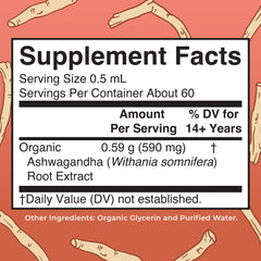 Close-up view of MaryRuth Ashwagandha Root Liquid Drops