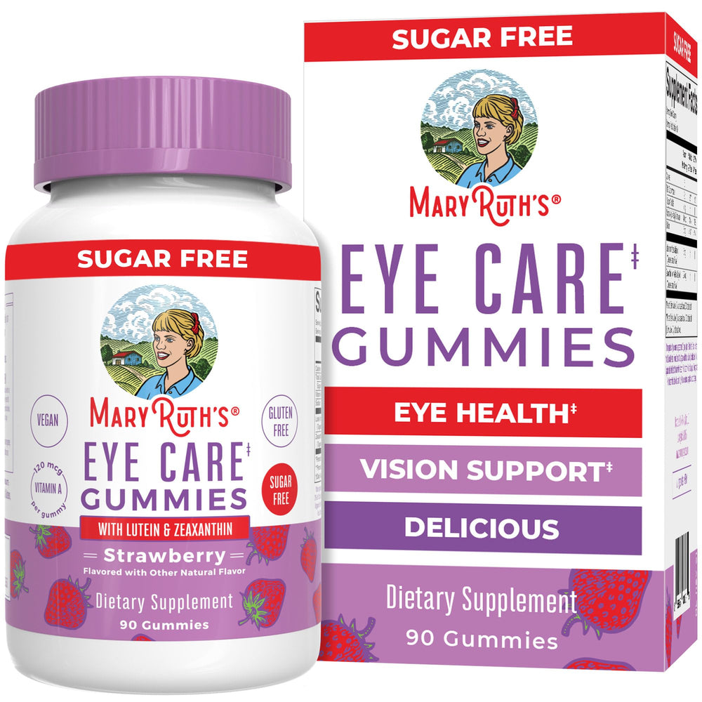 Front label on MaryRuth Organics Eye Care Gummies bottle