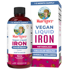 MaryRuth Organics Iron Supplement bottle front label