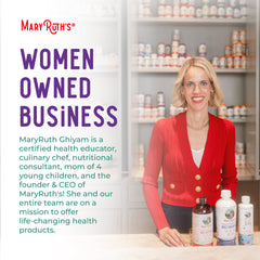 B Corp Certified badge on MaryRuth product packaging