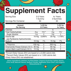 Bottle with 60 gummies and serving count