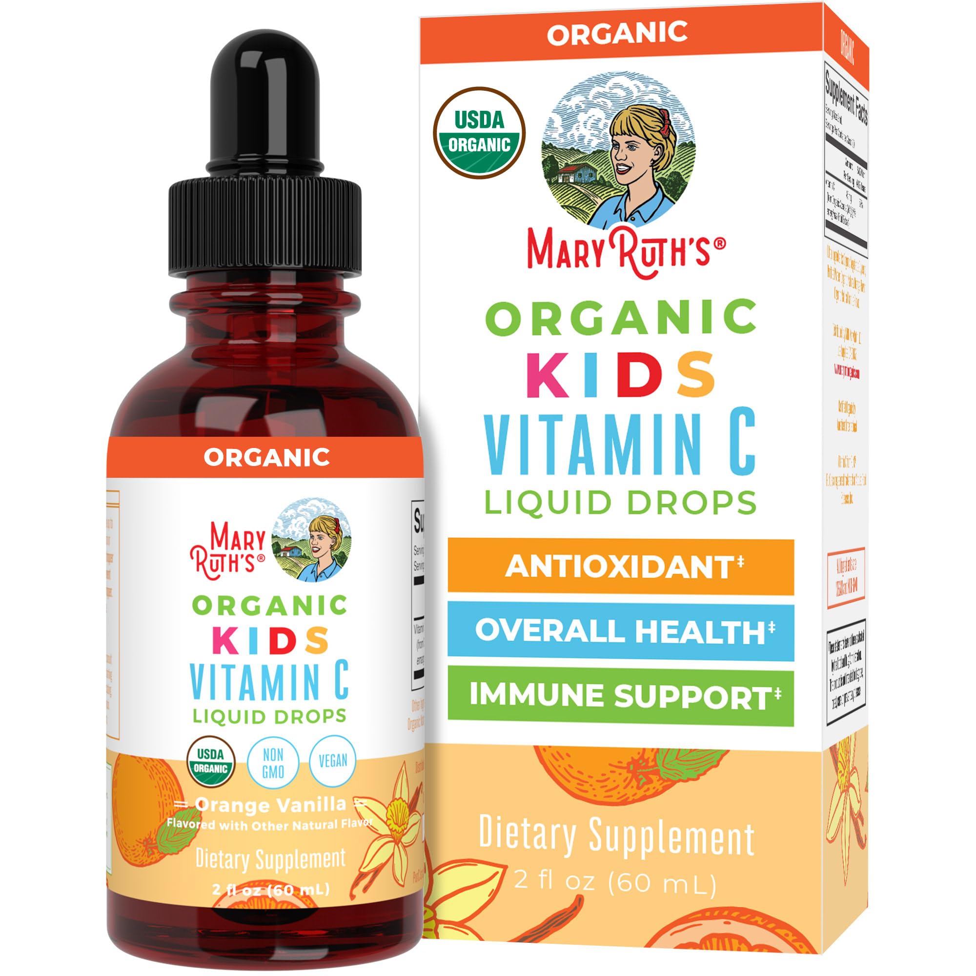 2oz bottle of MaryRuth Organics Kids Vitamin C Drops 2oz bottle of MaryRuth Organics Kids Vitamin C Drops