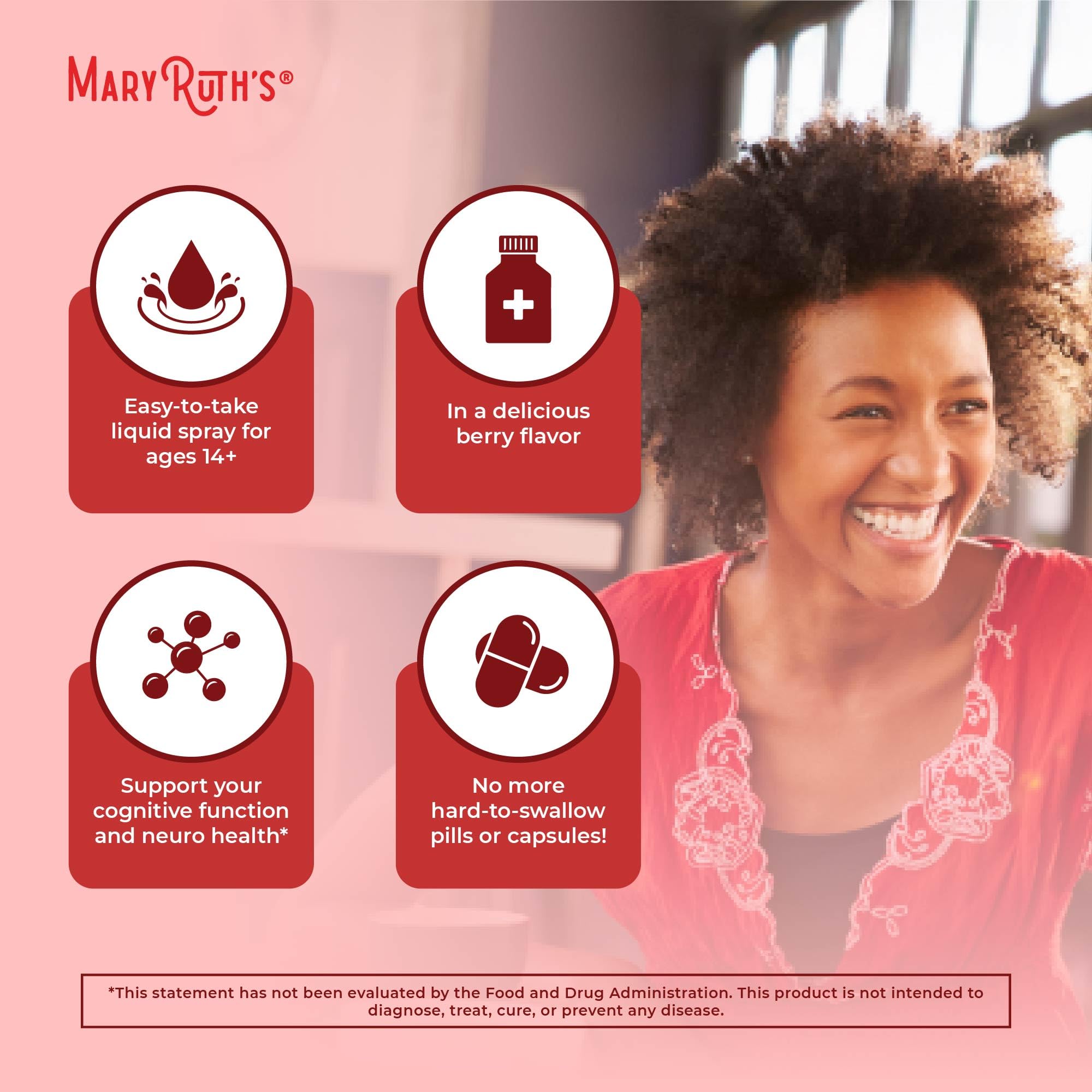 Illustration showing daily dosing of B12 spray Illustration showing daily dosing of B12 spray
