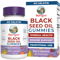 MaryRuth Organics Black Seed Oil Gummies bottle on white background