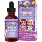 Main image: MaryRuth Organics Cocomelon Toddler Elderberry Syrup 1oz