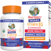 MaryRuth Organics Vitamin D3 Gummies front view with 60-count bottle