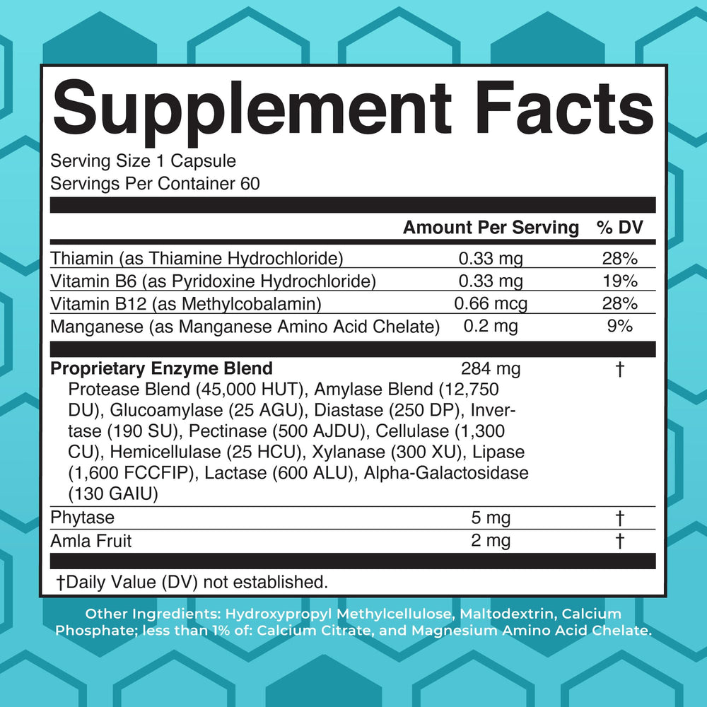 Close-up of MaryRuth Organics Digestive Enzymes capsules