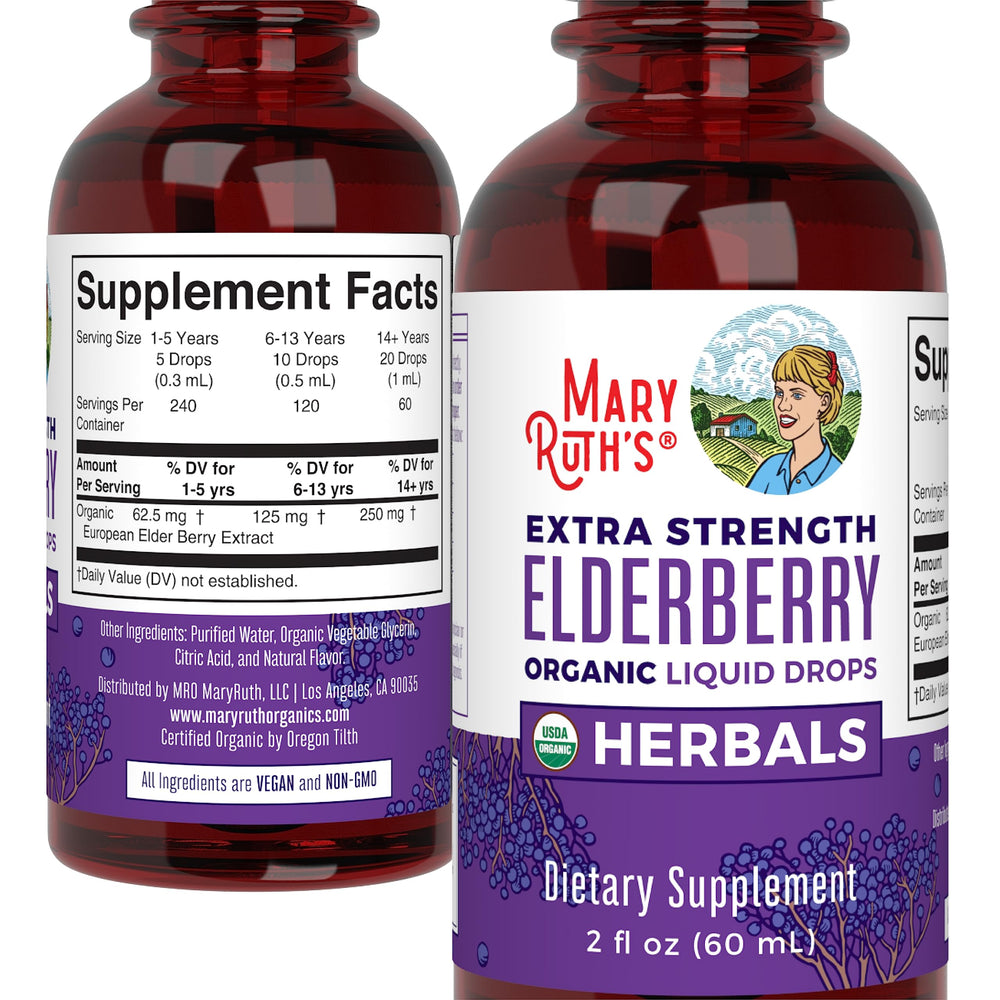 2 fl oz bottle with product information and certifications
