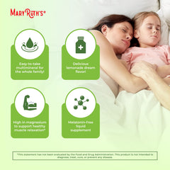 Vegan, Non-GMO night-time multimineral bottle for adults and kids