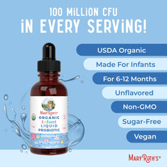Gluten-free, nut-free, dairy-free baby probiotic packaging