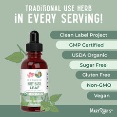 Dropper dispensing Holy Basil drops
