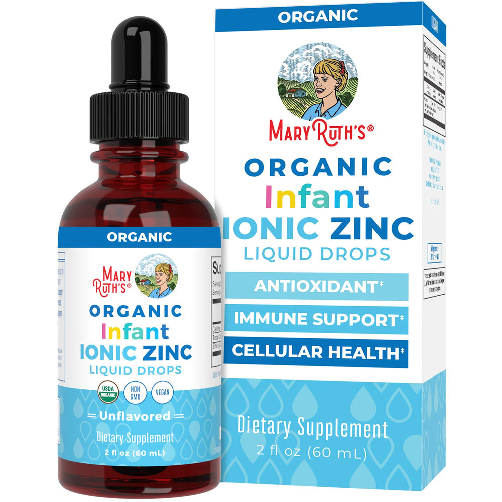 MaryRuth Organics Infant Ionic Zinc Drops bottle with dropper
