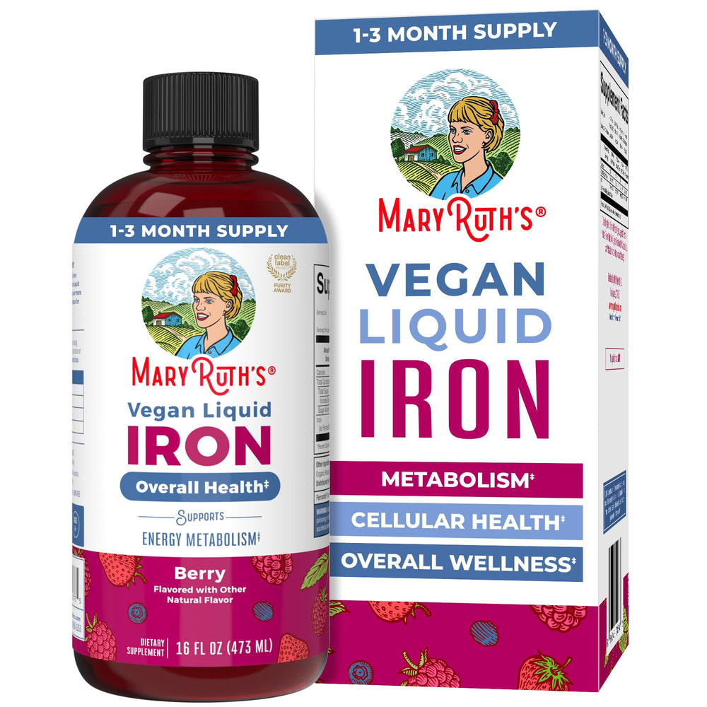 MaryRuth Organics Liquid Iron bottle for family