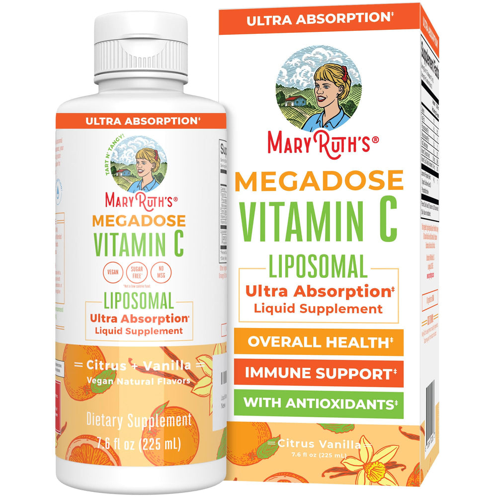 MaryRuth Organics liposomal vitamin C bottle ready for daily immune support.