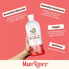 Bottle with a glass of water illustrating daily use of MaryRuth Essentials+