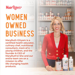 Easy addition to skincare and hair wellness routines with MaryRuth Organics.