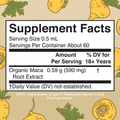 MaryRuth Organics Maca Root tincture dropper