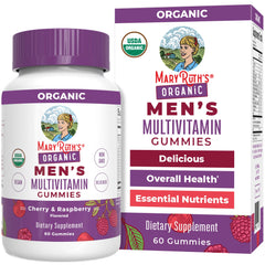 MaryRuth Organics Men's Vitamin Gummy bottle front