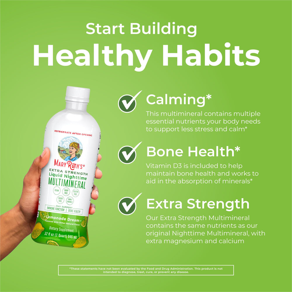 Vegan certification label on MaryRuth Organics Nighttime Multimineral