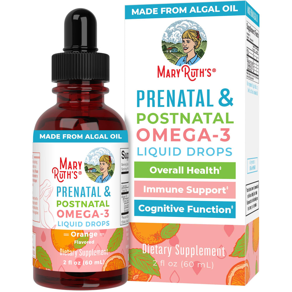 MaryRuth Organics Prenatal & Postnatal Omega-3 Liquid Drops bottle